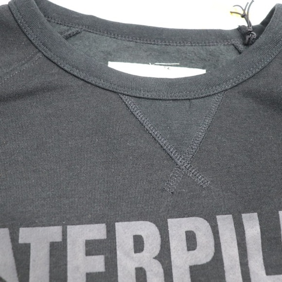 Caterpillar Equipment Tools Black Logo Long Sleeve Sweatshirt Size Large - Picture 5 of 10